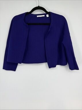 Hugo Boss Cropped Purple Cardigan Size medium